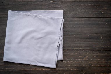 ahşap arka plan - vintage etkisi filtre üzerinde mutfak bezi (peçete)