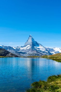 Matterhorn Zermatt, İsviçre Stellisee Gölü ile