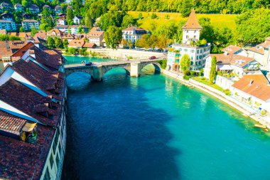 İsviçre 'nin başkenti Bern' de Güzel Mimarlık