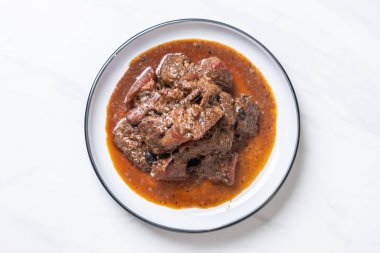 herb - Phuket Tayland geleneksel gıda tarzı ile domuz eti güveç