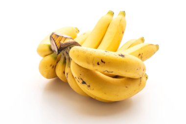 taze muz beyaz zemin üzerine izole