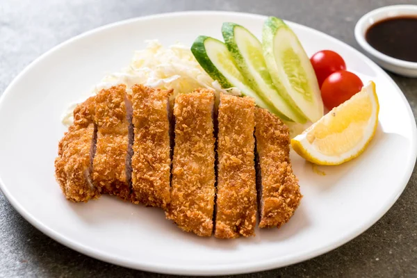 Japon kızartılmış domuz pirzolası (tonkatsu seti) - Japon yemek tarzı
