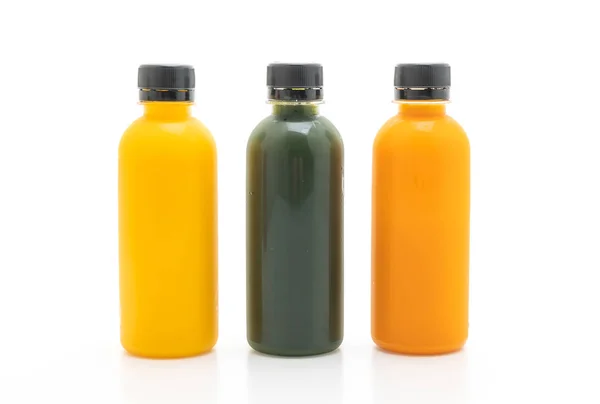 Botol Jus Buah Dan Sayuran Minuman Sehat Terisolasi Pada Latar — Stok Foto