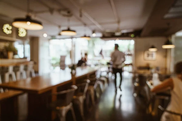 Abstract Blur Defocused Cafe Restaurant Background Vintage Filter — Stock Photo, Image