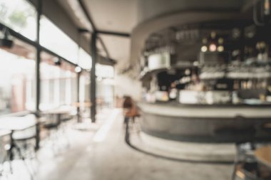 bulanıklık ve restoran ve kafe için arka plan - defocused vintage etkisi filtre