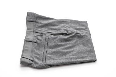 izole üzerinde beyaz arka plan erkek gri pantolon