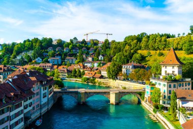 İsviçre 'nin başkenti Bern' de Güzel Mimarlık