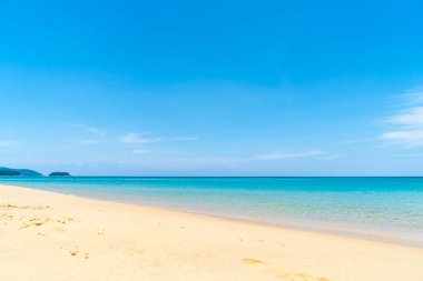 Güzel tropikal plaj ve deniz paradise Island - tatil tatil kavramı