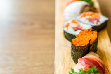 ham sushi seti - Japon yemekleri stil mix