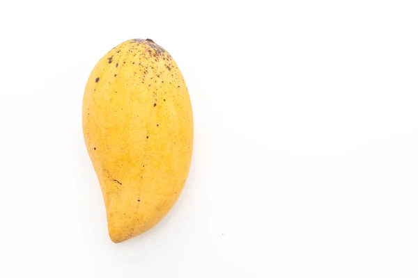 Ferske Gylne Mangoer Isolert Hvit Bakgrunn – stockfoto