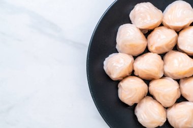 Çin karides pişmiş hamur tatlısı - Asya gıda tarzı