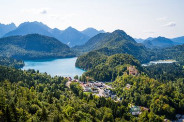 Hohenschwangau ve Alpsee, Bavyera Almanya