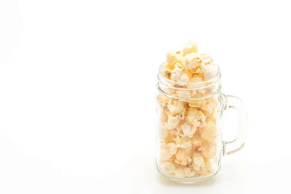 Süßes Popcorn Isoliert Auf Weißem Hintergrund — Stockfoto