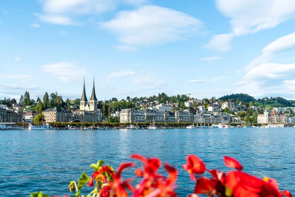 Cityscape Lucerne Luzern Swiss — Stok Foto