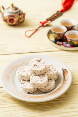Pirinç unu, geleneksel festival için sonbaharda yenir yapılan Çin sweetmeat