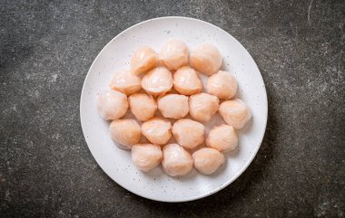 Çin karides pişmiş hamur tatlısı - Asya gıda tarzı