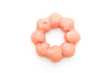 Çörek beyaz arkaplanda izole edildi