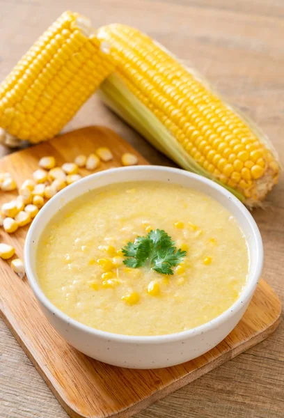 corn soup bowl - healthy food style