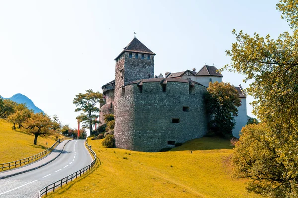 Vacker Arkitektur Vaduz Slott Den Officiella Residenset För Liechtensteins Furste — Stockfoto