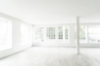 Soyut bulanıklık ve cam pencere boş oda arka plan için defocused