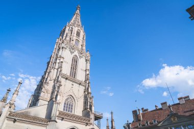 İsviçre'nın Munster katedral güzel mimari