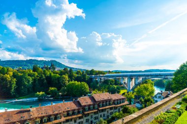 İsviçre 'nin başkenti Bern' de Güzel Mimarlık