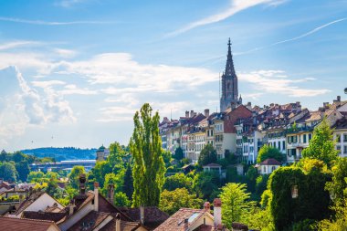 İsviçre 'nin başkenti Bern' de Güzel Mimarlık