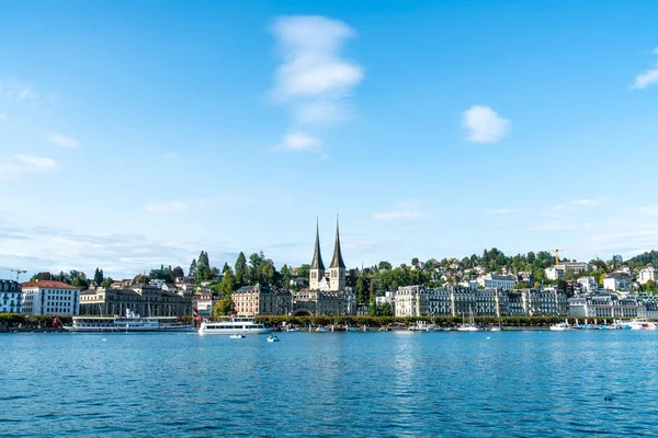 Cityscape Lucerne Luzern Swiss — Stok Foto