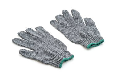 Eldivenler beyaz arkaplanda izole