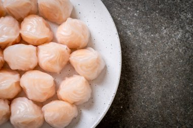 Çin karides pişmiş hamur tatlısı - Asya gıda tarzı