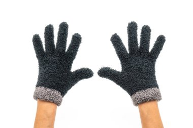 Eldivenler beyaz arkaplanda izole