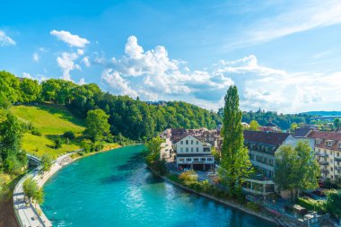 İsviçre 'nin başkenti Bern' de Güzel Mimarlık