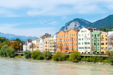 Innsbruck şehrinin güzel kasabası, Avusturya.
