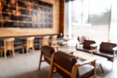 Soyut bulanıklık ve kahve salonu kafeterya ve restoran için arka plan defocused