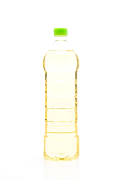 Бутылка Маслом Белом Фоне — стоковое фото
