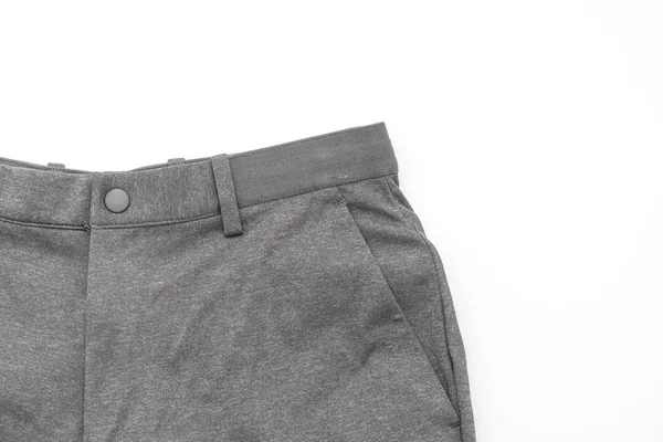 Men Grey Pants Isolated White Background — Stock Photo, Image