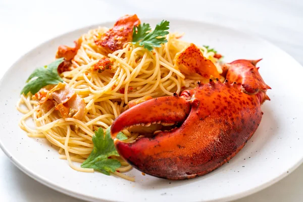 Pasta All Astice Lobster Spaghetti Italian Food — Stock Photo, Image