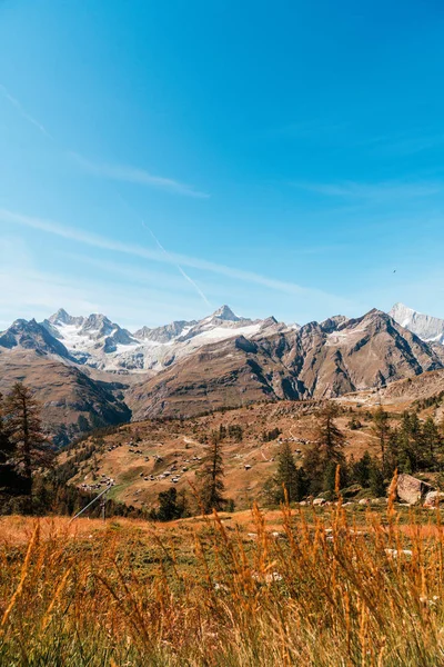 Hermosa Vista Los Alpes Zermatt Suiza — Foto de Stock