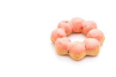 Çörek beyaz arkaplanda izole edildi