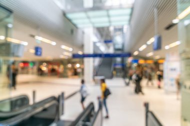 Tren istasyonunun arka plan için soyut bulanıklık