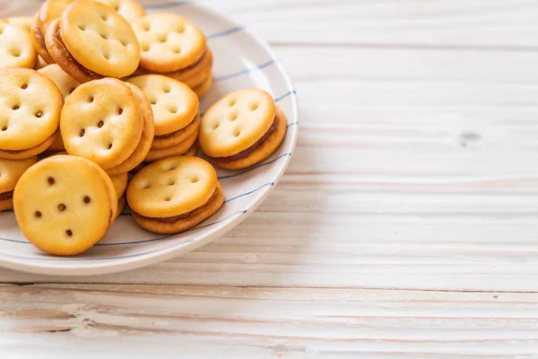 Galleta Coco Con Mermelada Piña — Foto de Stock