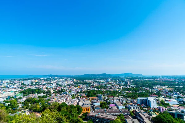 Skyline Van Stad Van Phuket Belde Hill Phuket Thailand — Stockfoto