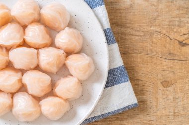 Çin karides pişmiş hamur tatlısı - Asya gıda tarzı