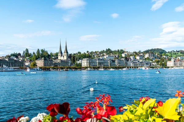 Panoráma Města Lucern Luzern Švýcarsku — Stock fotografie