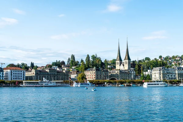 卢塞恩的城市风光 卢塞恩 在瑞士 — 图库照片