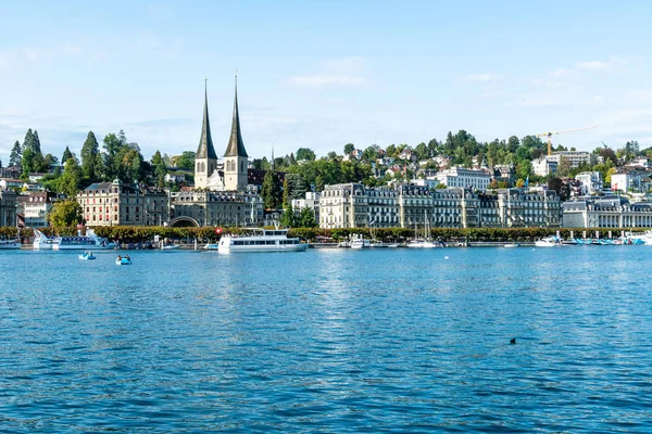 Panoráma Města Lucern Luzern Švýcarsku — Stock fotografie