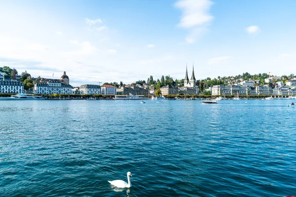 Panoráma Města Lucern Luzern Švýcarsku — Stock fotografie