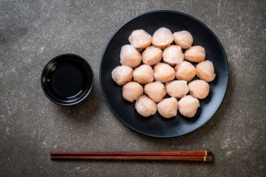 Çin karides pişmiş hamur tatlısı - Asya gıda tarzı