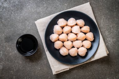 Çin karides pişmiş hamur tatlısı - Asya gıda tarzı