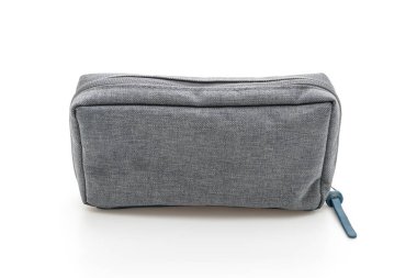 aksesuar çantası veya beyaz arka plan üzerinde izole kozmetik çantası